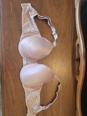 Chantelle C Jolie Comfort Light Pink Lace T-Shirt Bra
